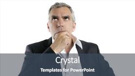  Presentation with manager thinking - Beautiful theme featuring manager think - senior thinking serious gesture businessman backdrop and a ocean colored foreground