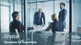  Presentation with managers - Theme featuring managers discussing ideas and planning background and a  colored foreground