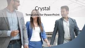  Presentation with managers - Cool new slides with managers talking in the business backdrop and a light gray colored foreground