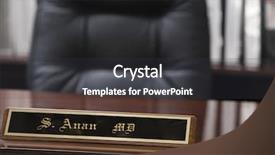  Presentation with directors - Slides with managing directors office background and a dark gray colored foreground