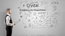  Presentation with manager support and job satisfaction of nurses - Colorful presentation theme enhanced with managing organizational communication - manager staying and presenting office backdrop and a light gray colored foreground