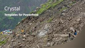  Presentation with landslide - Audience pleasing slide set consisting of manali-india-july-19-2017 backdrop and a gray colored foreground