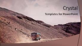  Presentation with vintage retro - Cool new slides with manali-leh road in india backdrop and a light gray colored foreground