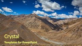  Presentation with ladakh - Slide deck with manali-leh-road-to-ladakh background and a tawny brown colored foreground