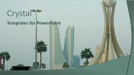  Presentation with bahrain - Theme enhanced with manama-bahrain-august-23-2008 background and a lemonade colored foreground