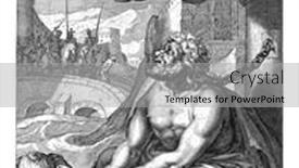  Presentation with feet - Presentation design with manasseh-shackled-to-neck-hands background and a light gray colored foreground