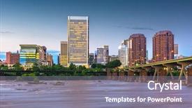  Presentation with virginia - Colorful PPT layouts enhanced with manchester united - richmond virginia usa downtown skyline backdrop and a gray colored foreground