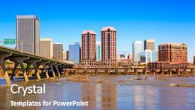  Presentation with virginia - Presentation having manchester united - richmond virginia usa downtown skyline background and a tawny brown colored foreground
