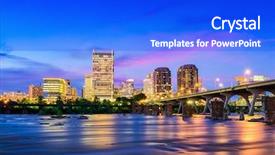  Presentation with virginia - Cool new theme with manchester united - richmond virginia usa downtown skyline backdrop and a cobalt blue colored foreground