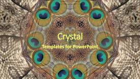  Presentation with mandala - Cool new PPT theme with mandala - abstract digital background backdrop and a tawny brown colored foreground