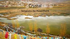  Presentation with landscape delight - Amazing slide set having retail - vintage table top at store backdrop and a sky blue colored foreground