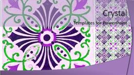  Presentation with mandala - Slides having mandala - potuguese tiles in 4 different background and a light blue colored foreground