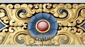  Presentation with mandala - Beautiful slides featuring mandala - tibetan design on stupa manang backdrop and a yellow colored foreground