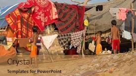  Presentation with slum area - Cool new theme with mandalay-myanmar-january-17-2015 backdrop and a  colored foreground