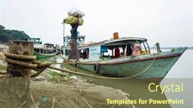  Presentation with boat river - 