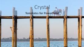  Presentation with cyclist - Beautiful theme featuring mandalay-myanmar-october-26-2015 backdrop and a light blue colored foreground