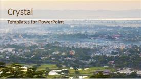 Presentation with hill - PPT layouts enhanced with mandalay with lake mountains temples and pagodas seen from mandalay hill at sunset burma background and a lemonade colored foreground