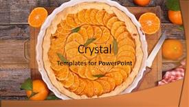  Presentation with orange - Amazing PPT layouts having mandarine - mandarin orange tart backdrop and a gold colored foreground