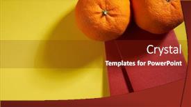  Presentation with elders - Colorful slide set enhanced with mandarine-oranges-and-red-packet backdrop and a tawny brown colored foreground