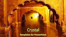  Presentation with asia - Presentation having mandir palace jaisalmer india background and a tawny brown colored foreground