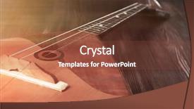  Presentation with musical instrument - Slide set featuring mandolin - folk musical instrument balalaika background and a  colored foreground