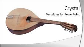  Presentation with brown sugar isolated on white - Audience pleasing PPT layouts consisting of mandolin isolated under the white backdrop and a white colored foreground