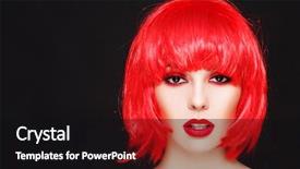  Presentation with beautiful young girl red - Slide deck having manga - portrait of young beautiful sexy background and a black colored foreground