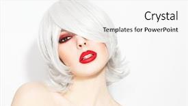  Presentation with young man and a woman - Amazing theme having manga - portrait of young beautiful woman backdrop and a white colored foreground