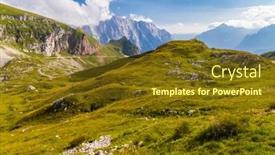  Presentation with national - Amazing presentation design having mangart-mountain-triglav-national-park backdrop and a tawny brown colored foreground