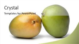  Presentation with mango juice fresh tropical fruit - Amazing presentation theme having mangifera - pair of fresh mango backdrop and a white colored foreground