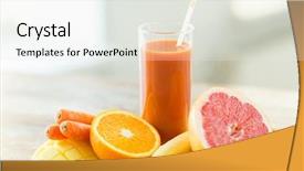  Presentation with fruits mango - Cool new slides with mango drink - healthy eating food and diet backdrop and a sky blue colored foreground