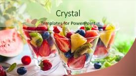  Presentation with kiwi fruit - Presentation theme having mango flower - healthy fresh fruit and berry background and a  colored foreground