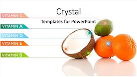  Presentation with mango juice - Beautiful PPT layouts featuring mango juice - healthy fruits with colorful vitamin backdrop and a white colored foreground