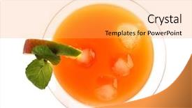  Presentation with fresh water splash green apple isolated white - Amazing slide set having mango juice - summer fresh drink isolated backdrop and a yellow colored foreground