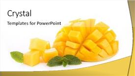  Presentation with mango juice - Cool new presentation theme with mango backdrop and a  colored foreground