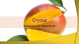  Presentation with fruits mango - Cool new theme with mango backdrop and a gold colored foreground