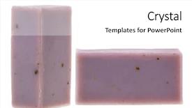  Presentation with natural ingredients - Colorful slide set enhanced with mangosteen shell with rice bran backdrop and a  colored foreground