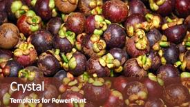  Presentation with mangosteen - Amazing slide deck having mangosteen backdrop and a  colored foreground