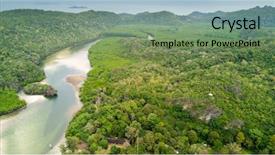  Presentation with malacca - Colorful theme enhanced with mangrove forest - aerial view of river backdrop and a seafoam green colored foreground