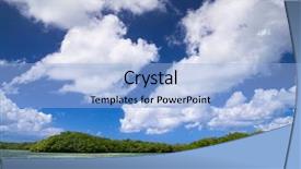  Presentation with mangrove - PPT layouts enhanced with mangrove trees in caribbean sea background and a light blue colored foreground