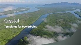  Presentation with mangrove - Audience pleasing slide deck consisting of mangroves - aerial view of mangrove forest backdrop and a gray colored foreground