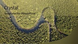  Presentation with mangrove - Colorful theme enhanced with mangroves - mangrove forest aerial landscape backdrop and a yellow colored foreground