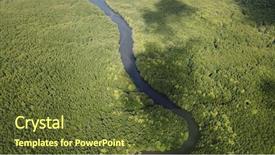  Presentation with mangrove - Colorful slide set enhanced with mangroves - mangrove forest aerial photo backdrop and a tawny brown colored foreground