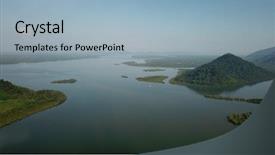  Presentation with swamp - Amazing PPT layouts having mangroves - mangrove swamp or forest aerial backdrop and a light blue colored foreground