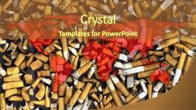  Presentation with cigarette - PPT theme featuring mangyan - image of world map background and a  colored foreground