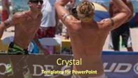  Presentation with beach ball - Colorful PPT layouts enhanced with manhattan-beach-ca-july-18 backdrop and a tawny brown colored foreground