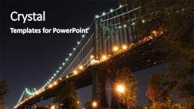  Presentation with brooklyn bridge - Cool new presentation with manhattan bridge from fulton ferry backdrop and a black colored foreground
