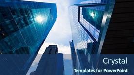  Presentation with avenue - Slides enhanced with manhattan new york city sixth avenue las americas 6th av nyc us background and a ocean colored foreground