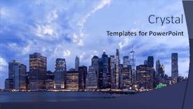  Presentation with new river valley virginia - Presentation enhanced with manhattan-skyline-in-new-york background and a light blue colored foreground