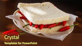  Presentation with chocolates pepper - Audience pleasing slides consisting of manhood - closeup on a spicy hot backdrop and a tawny brown colored foreground